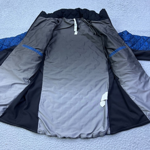 Lululemon Jacket Mens M Quilted Goose Down Blue Black Lightweight Puffer - Picture 6 of 14
